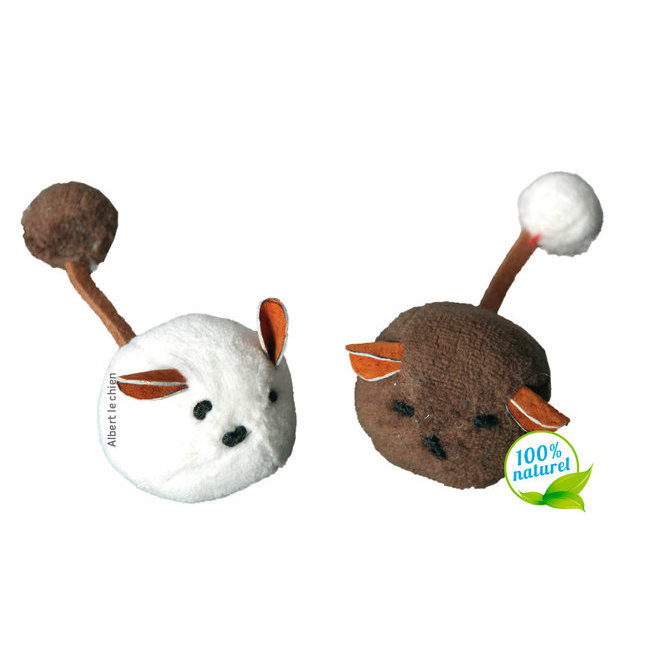 Jouet Panier Toilettage Jouets Naturels Balles Griffoir Jouet Naturel Pour Chat Souris Pompon Albert Le Chien