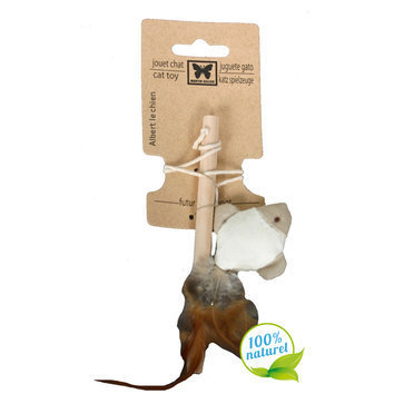 Jouet naturel pour chat canne à pêche par Martin Sellier Jouet naturel pour chat canne à pêche par Martin Sellier