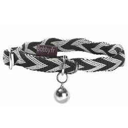 Collier pour chat Chevron noir par Bobby