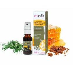 Spray cutané purifiant Propolis Miel 20 ml Propolia Spray cutané purifiant Propolis Miel 20 ml Propolia