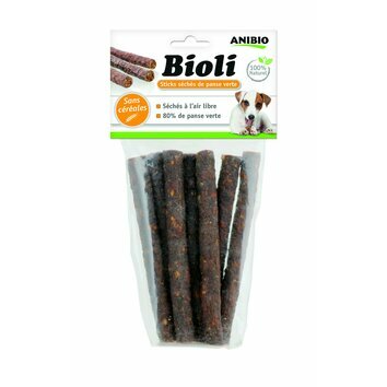 Sticks séchés de panse verte Bioli 180 g Anibio Sticks séchés de panse verte Bioli 180 g Anibio