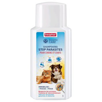 Shampooing Stop Parasites chien chat Diméthicare 200 ml Beaphar Shampooing Stop Parasites chien chat Diméthicare 200 ml Beaphar