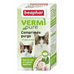 Vermipure purge aux plantes 50 comprimés Chaton Chat Beaphar