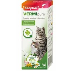 Vermipure purge aux plantes 50 comprimés Chaton Chat Beaphar