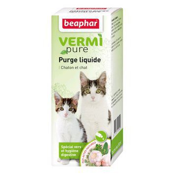 Vermipure purge liquide 50 ml Chaton Chat Beaphar