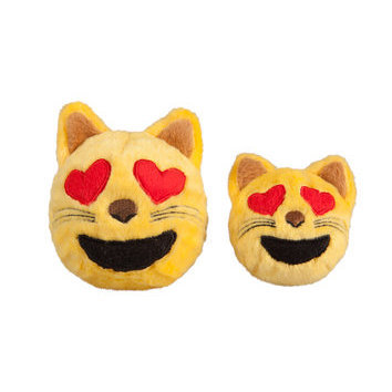 Balle émoji pour chien Cat Heart Eyes par Fabdog Balle émoji pour chien Cat Heart Eyes par Fabdog