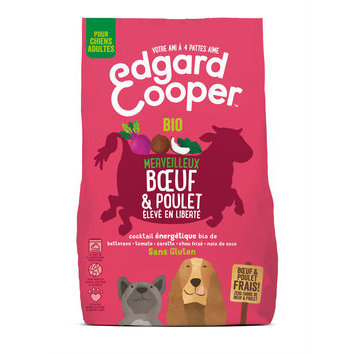 Croquettes Bio pour chien Boeuf Poulet frais Edgard & Cooper Croquettes Bio pour chien Boeuf Poulet frais Edgard & Cooper