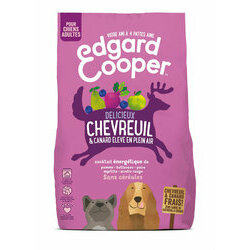 Croquettes pour chien Chevreuil Canard frais 2.5 kg Edgard Cooper Croquettes pour chien Chevreuil Canard frais 2.5 kg Edgard Cooper