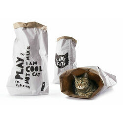 Love Cats Bag Sac cachette en kraft par Martin Sellier