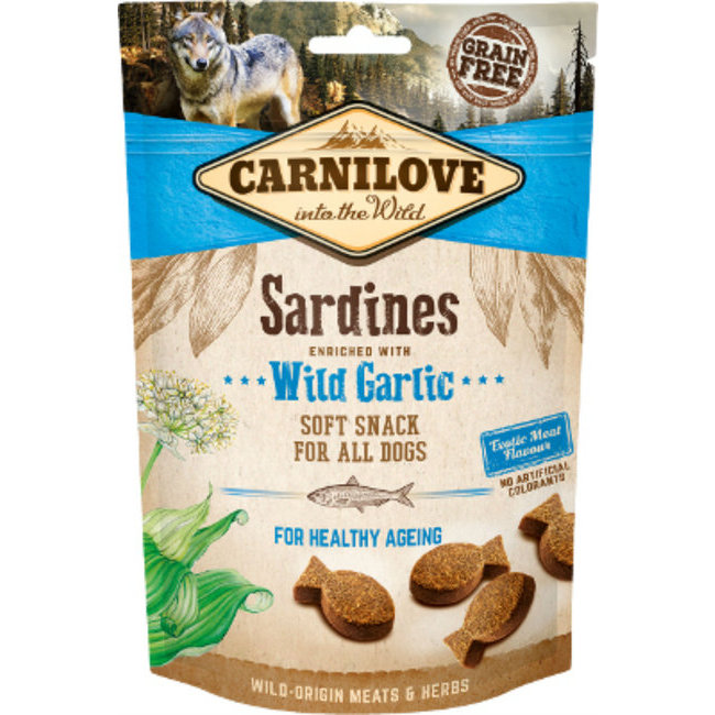 Friandises sans céréales Soft semi-humides 200 g Carnilove SARDINES