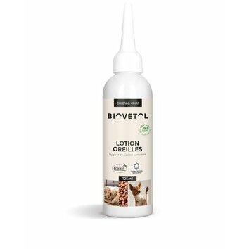 Lotion Oreilles BIO chat et chien 125 ml Biovetol Lotion Oreilles BIO chat et chien 125 ml Biovetol