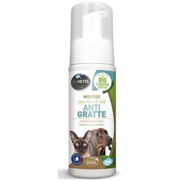 Shampooing Mousse BIO Anti-Gratte 125 ml Biovetol Shampooing Mousse BIO Anti-Gratte 125 ml Biovetol