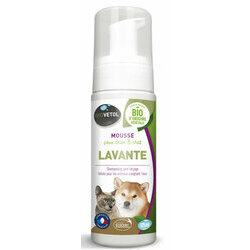 Mousse Lavante chien et chat Shampooing Bio 125 ml Biovetol