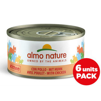 Pâtée pour chaton Kitten Almo Nature 6 x 70 g