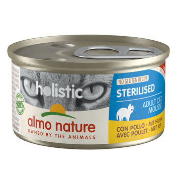 Pâtée Mousse Chat Sterilised Almo Nature 24 x 85 g Pâtée Mousse Chat Sterilised Almo Nature 24 x 85 g