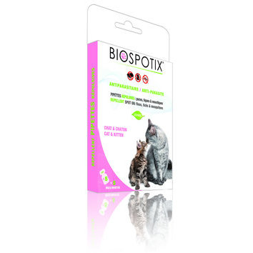 Pipettes antiparasitaires Biopotix chat chaton par 5 Biogance