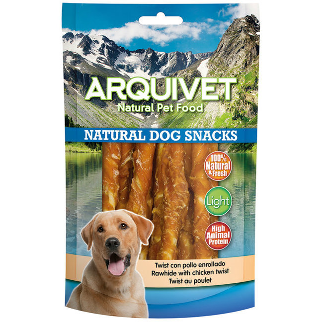 Os à mâcher Light twist au poulet 13 cm 100 g Arquivet