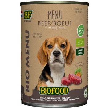 Pâtée Bio pour chien 12 x 400 g BF Petfood Biofood