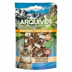 Friandises chat Sandwich poulet morue 50 g Arquivet Friandises chat Sandwich poulet morue 50 g Arquivet