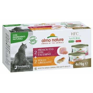 Multipack chat HFC Natural Made in Italy 4 X 70 g Almo Nature