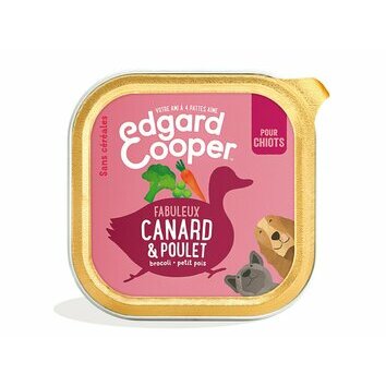 Pâtée pour chiot à la viande fraîche 18 x 300 g Edgard et Cooper Pâtée pour chiot à la viande fraîche 18 x 300 g Edgard et Cooper