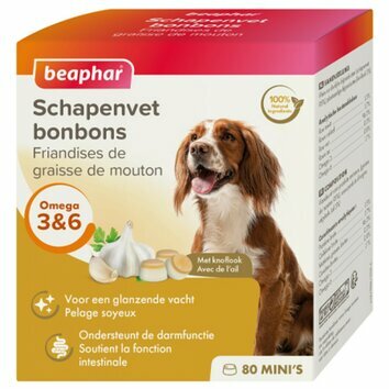 Friandises graisse de mouton et ail pour chien Beaphar