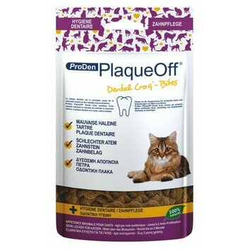 PlaqueOff Dental Croq' spécial Chats 60 g Buccosanté PlaqueOff Dental Croq' spécial Chats 60 g Buccosanté