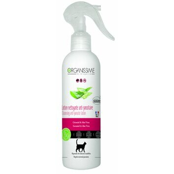 Lotion nettoyante antiparasitaire pour chat 250 ml Biogance