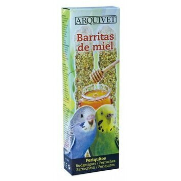 Bâtons de graines et miel pour Perruches 60 g Arquivet