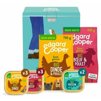Coffret dégustation Bio pour chien Edgard et Cooper Coffret dégustation Bio pour chien Edgard et Cooper