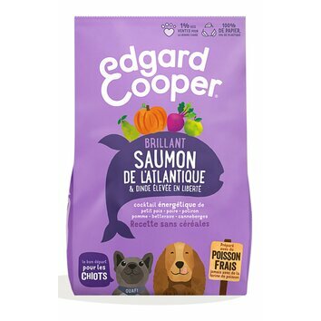 Croquettes Chiot Saumon frais Dinde Edgard et Cooper
