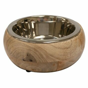 Ecuelle Design ronde bois et acier Gryfino Croci Ecuelle Design ronde bois et acier Gryfino Croci