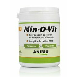 Min-O-Vit Minéraux vitamines et Barf 130 G par Anibio