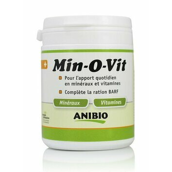 Min-O-Vit Minéraux vitamines et Barf 130 G par Anibio