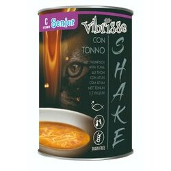 Soupe sans céréales chat senior 12 x 135 g Vibrisse Shake