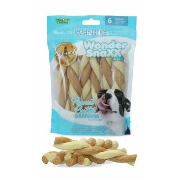 Os doux tressés saveur Beurre de cacahuète et Banane par Healthy Chews Os doux tressés saveur Beurre de cacahuète et Banane par Healthy Chews