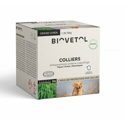 Pack économique 6 colliers insectifuges grand Chien Biovétol