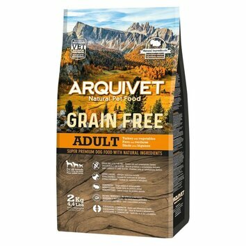 Croquettes chien Grain Free Dinde légumes 2 kg Arquivet Croquettes chien Grain Free Dinde légumes 2 kg Arquivet