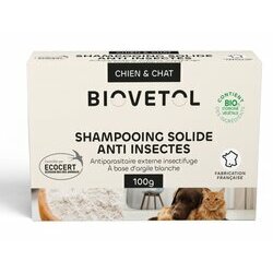 Shampooing solide sans savon Anti-Insectes 100 g Biovetol