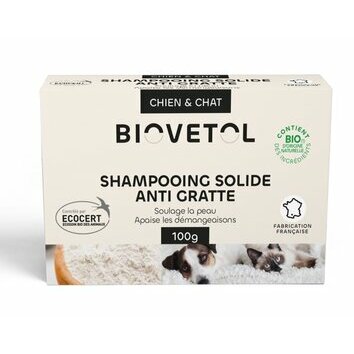 Shampooing solide sans savon Anti-Gratte 100 g Biovétol Shampooing solide sans savon Anti-Gratte 100 g Biovétol