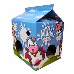 Maison en carton avec griffoir Milk Croci