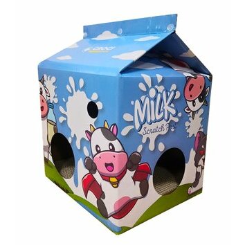 Maison en carton avec griffoir Milk Croci