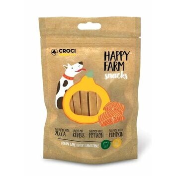 Snack Saumon et Potiron Happy Farm 80 g par Croci