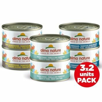 Pâtée naturelle pour chat Thon varié 6 x 70 g Almo Nature Pâtée naturelle pour chat Thon varié 6 x 70 g Almo Nature
