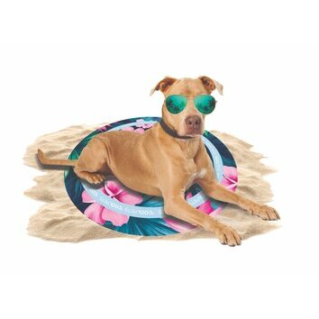 Tapis rafraichissant rond pour chien Flower de Coolpets Tapis rafraichissant rond pour chien Flower de Coolpets