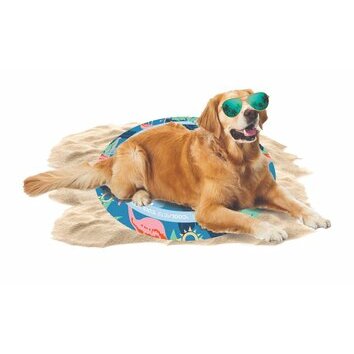 Tapis rafraichissant rond pour chien Flamingo de Coolpets Tapis rafraichissant rond pour chien Flamingo de Coolpets