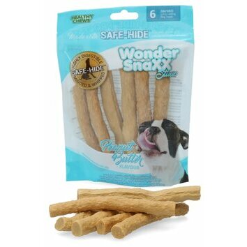Os doux 6 sticks saveur Beurre de cacahuète par Healthy Chew Os doux 6 sticks saveur Beurre de cacahuète par Healthy Chew