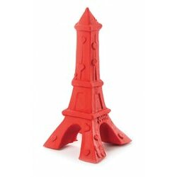 Jouet latex naturel Tour Eiffel rouge de Martin Sellier