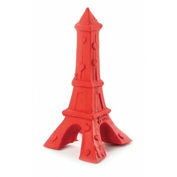 Jouet latex naturel Tour Eiffel rouge de Martin Sellier