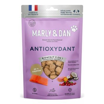 Tendres bouchées pour chien Antioxydant 100 g par Marly & Dan Tendres bouchées pour chien Antioxydant 100 g par Marly & Dan